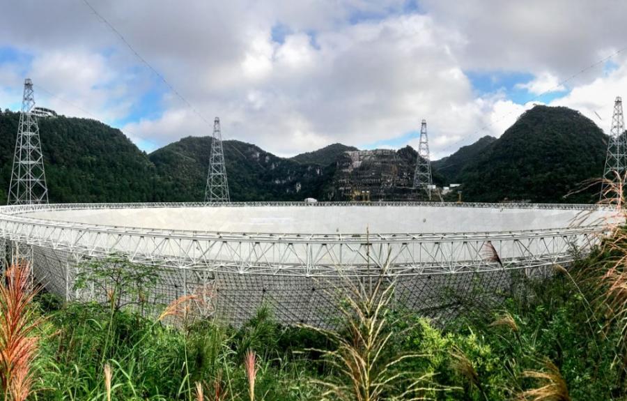 The 500-meter Aperture Spherical radio Telescope, known as FAST,